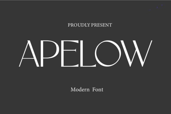Apelow: A Modern Typeface for Elegant Design