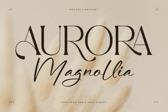 Aurora Magnollia: A Serif Font for Elegant Design
