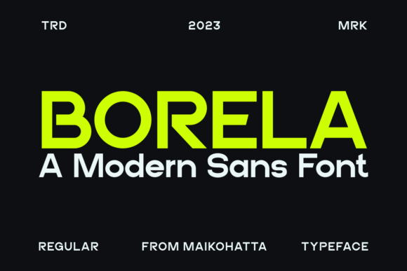 Borela: A Modern Sans Serif for Editorial Design