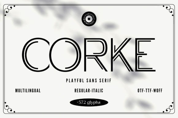 Corke: A Modern Font for Digital Design