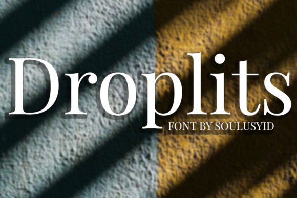 Droplits: A Premium Serif Font for Web Design