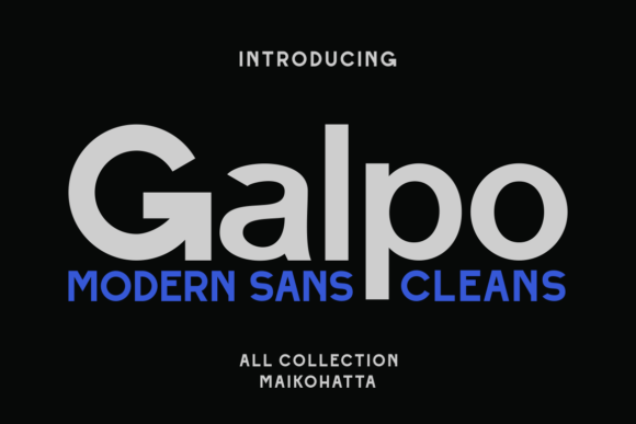 Galpo: Bold Sans Serif for Creative Projects