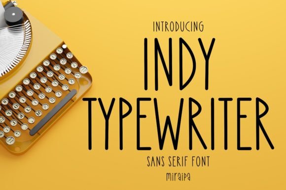 Indy Typewriter: A Handwritten Font for Editorial Projects