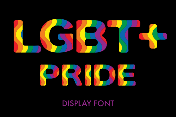 Lgbt Rainbow Font for Web Design