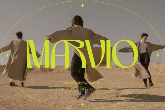 Marvio: A Bold Display Typeface for Web Design