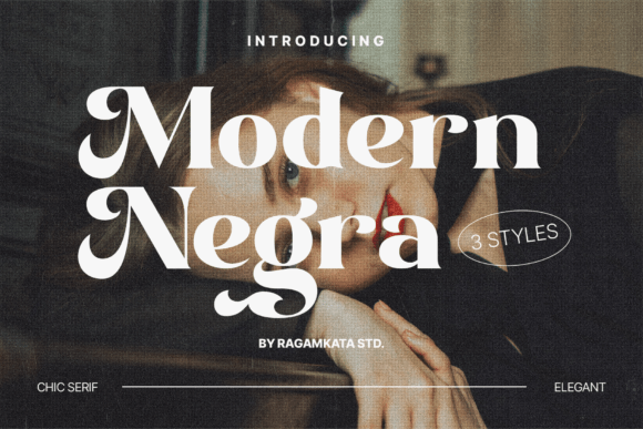 Modern Negra: Elegant Serif Font for Digital Marketing