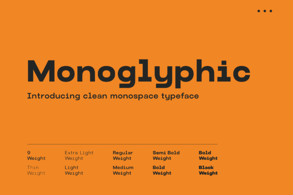Monoglyphic Font for Makers