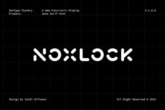 Noxlock Font: Modern Design for Crafters