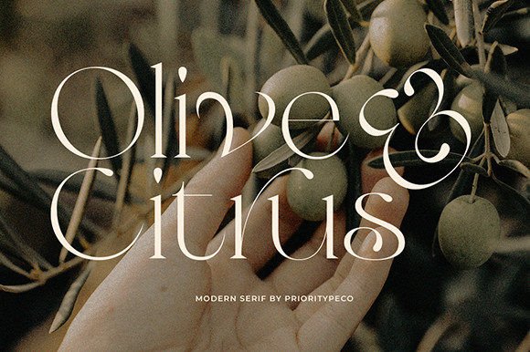 Olive Citrus Font for Creative Projects