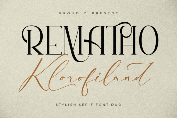 Rematho Klorofiland: A Serif Font That Speaks Luxury Without Saying a Word