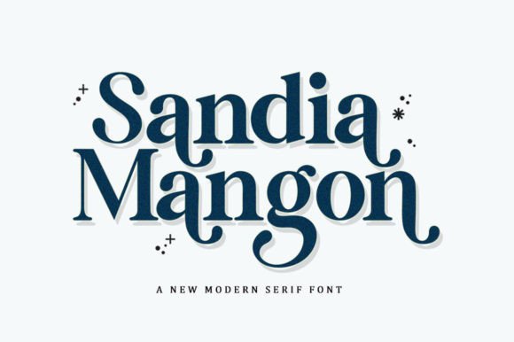 Sandia Mangon Font for Web Design