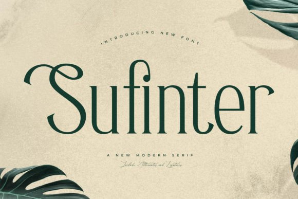 Sufinter: A Serif Typeface for Elegant Editorial Design